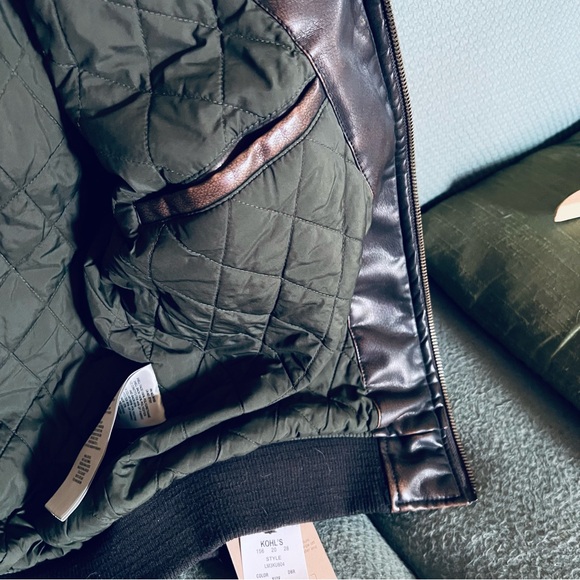 Brand new with tags Levi’s Faux Leather bomber type coat/jacket - Picture 2 of 7